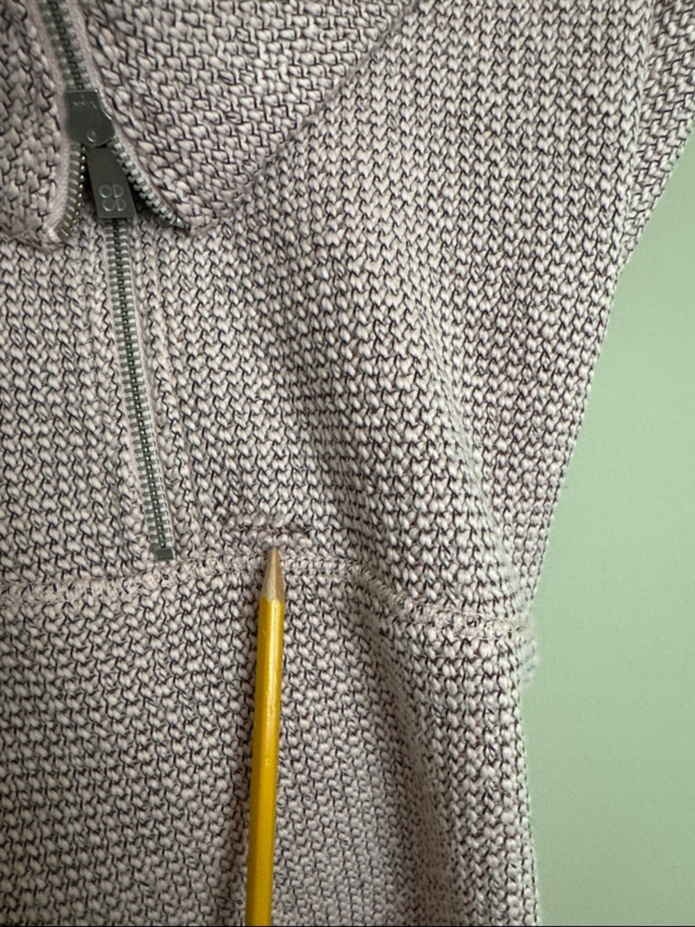 NWT- Sweaty Betty Restful Boucle Half Zip Sweatshirt, Misty Rose Pink, US10 - Picture 12 of 12